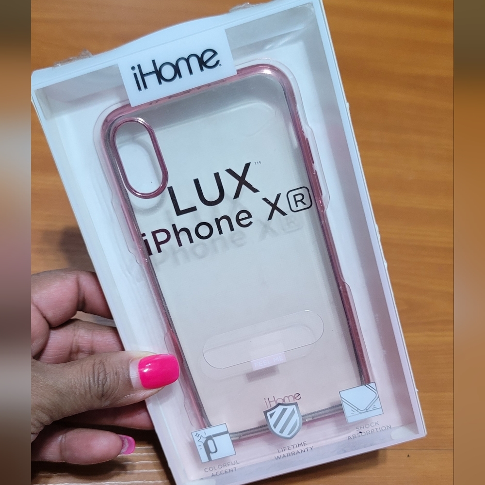 IHome LUX IPhone XR Clear Pastel Pink Phone  Case